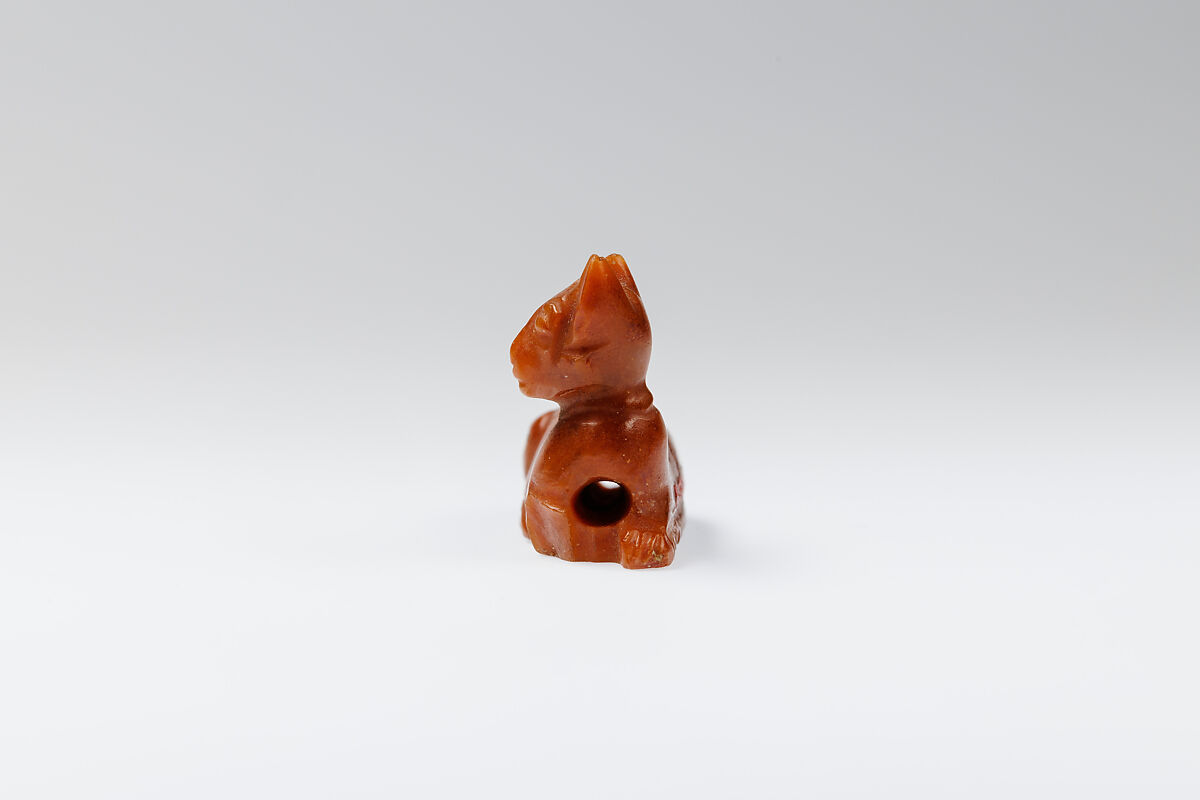 Cat amulet, Carnelian