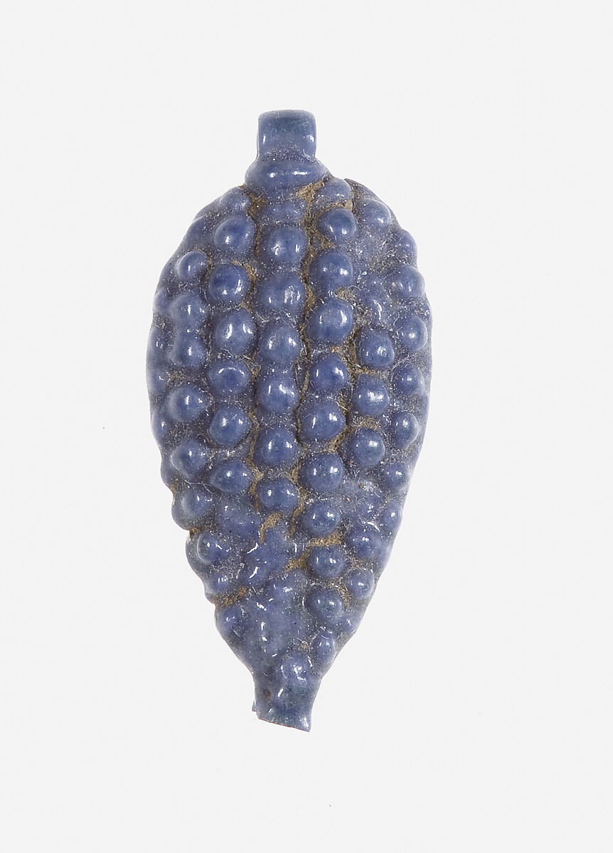 Pendant: Bunch of Grapes, Faience 