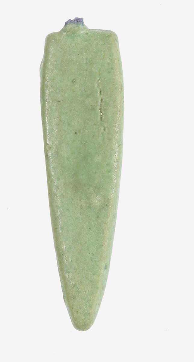 Pendant: Lotus Sepal, Faience 