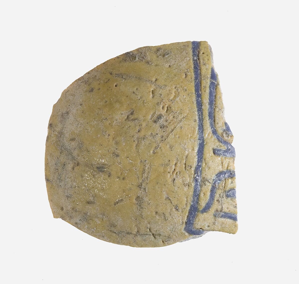 Inscribed Fragment of Vase, Faience 