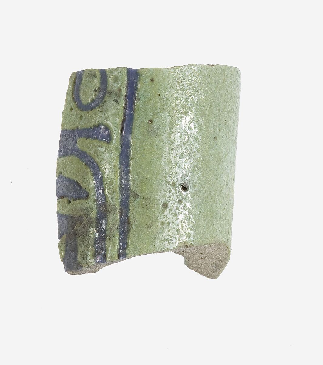 Fragment of Kohl Tube, Faience 