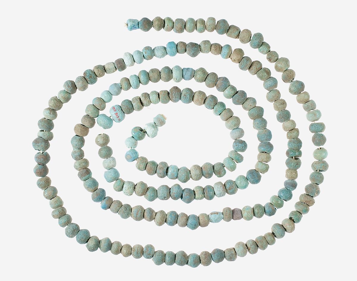 String of Big Ball Beads, Faience 