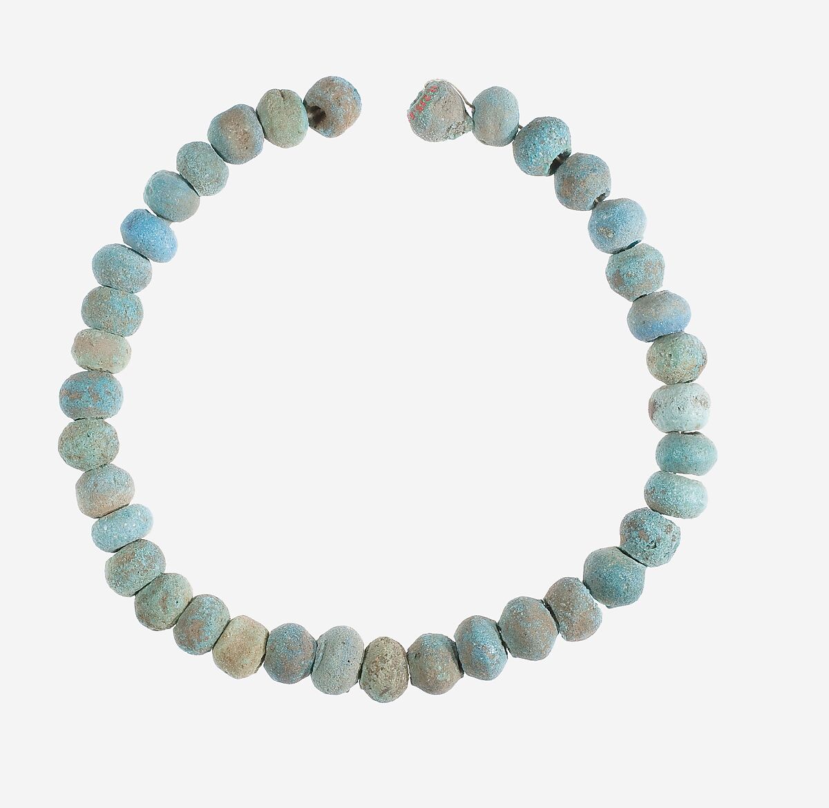 String of Big Ball Beads, Faience 