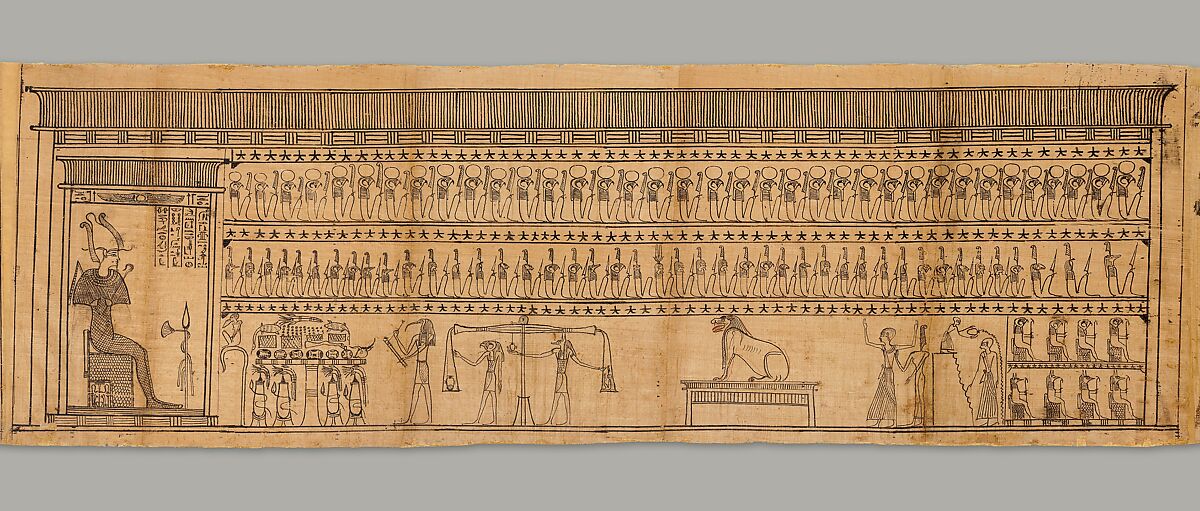 Book of the Dead of the Priest of Horus, Imhotep (Imuthes), Papyrus, ink