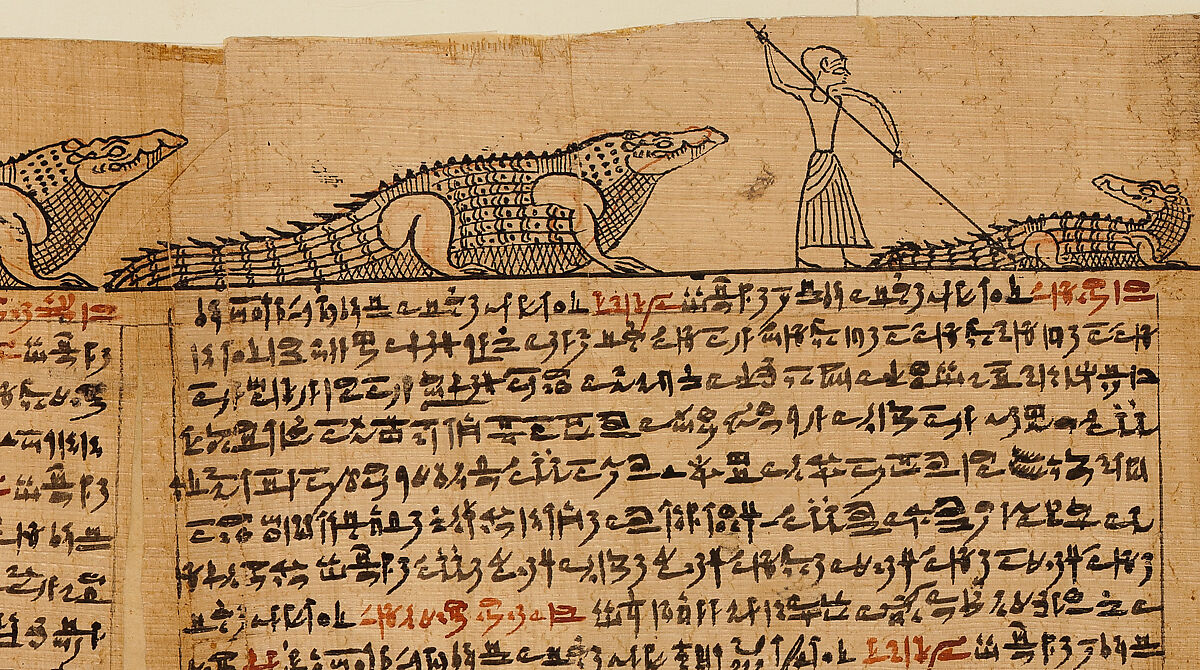 Book of the Dead of the Priest of Horus, Imhotep (Imuthes), Papyrus, ink