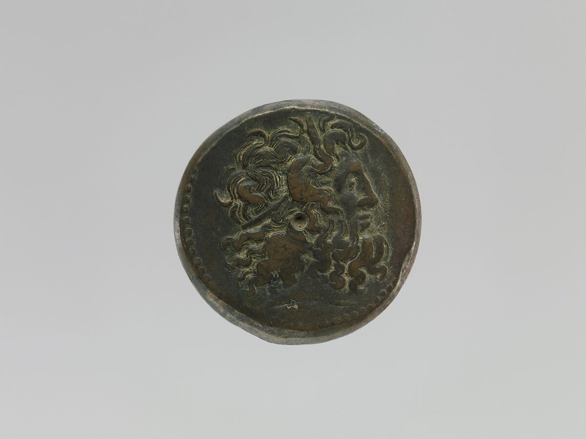 Coin of Ptolemy IV from a Ptolemaic hoard, Bronze 