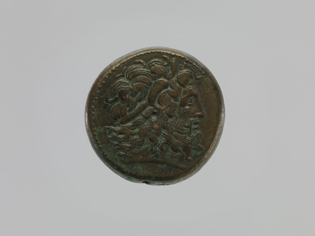 Coin of Ptolemy IV from a Ptolemaic hoard, Bronze 