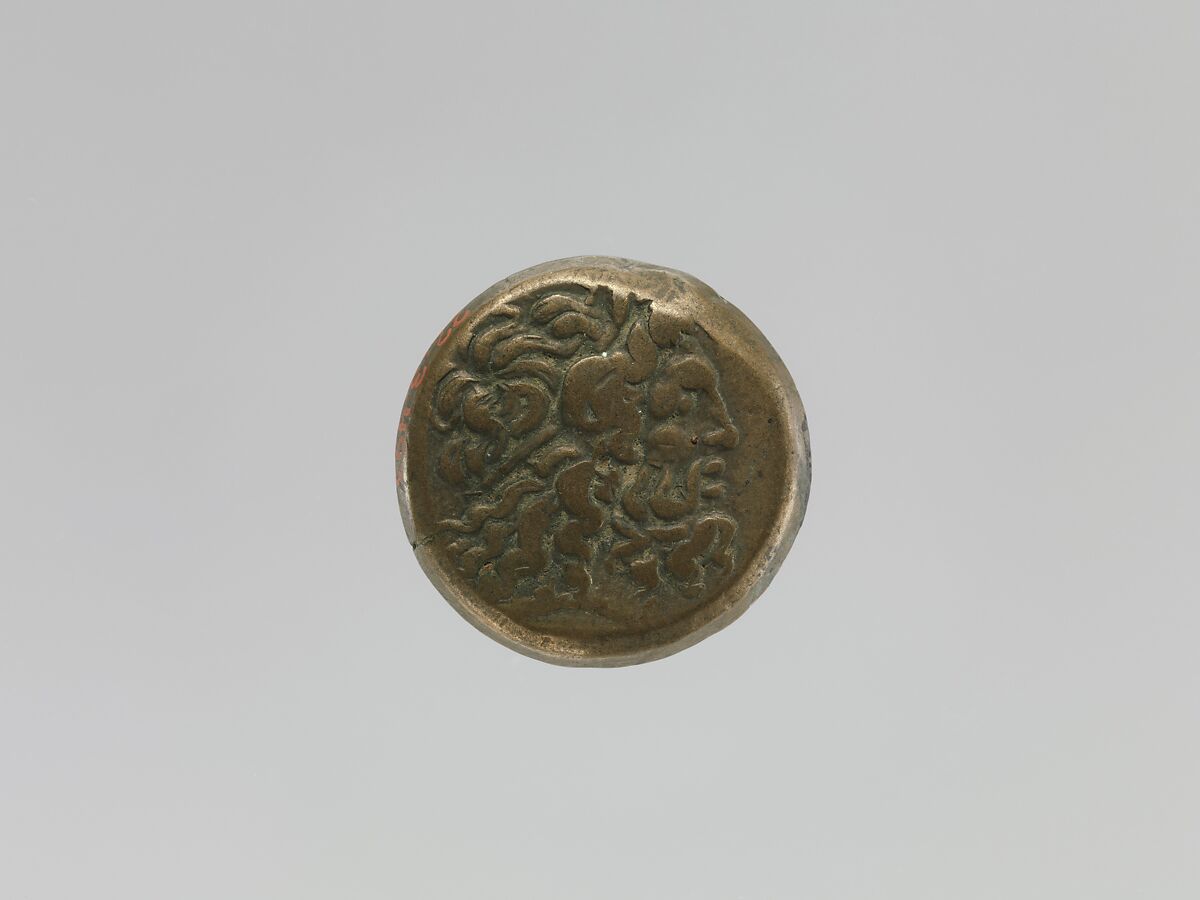 Coin of Ptolemy IV from a Ptolemaic hoard, Bronze 