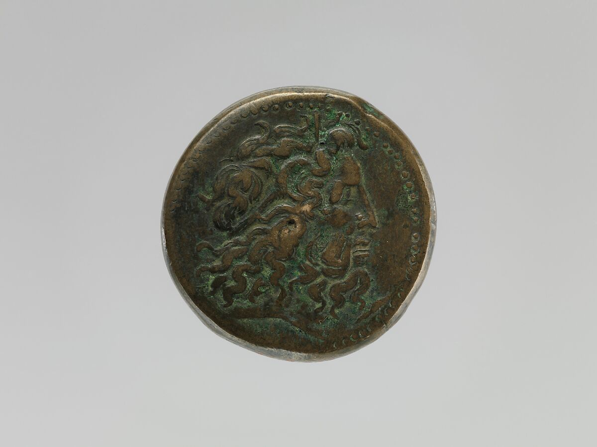 Coin of Ptolemy II from a Ptolemaic hoard, Bronze 