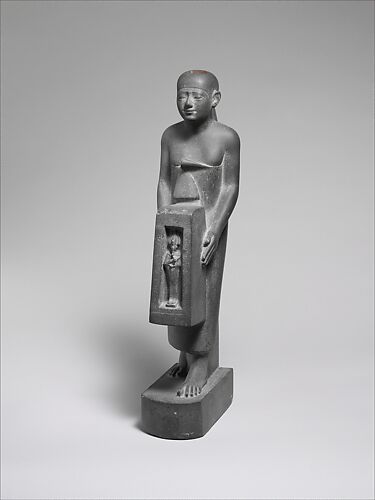 Man Holding a Shrine Containing an Image of Osiris