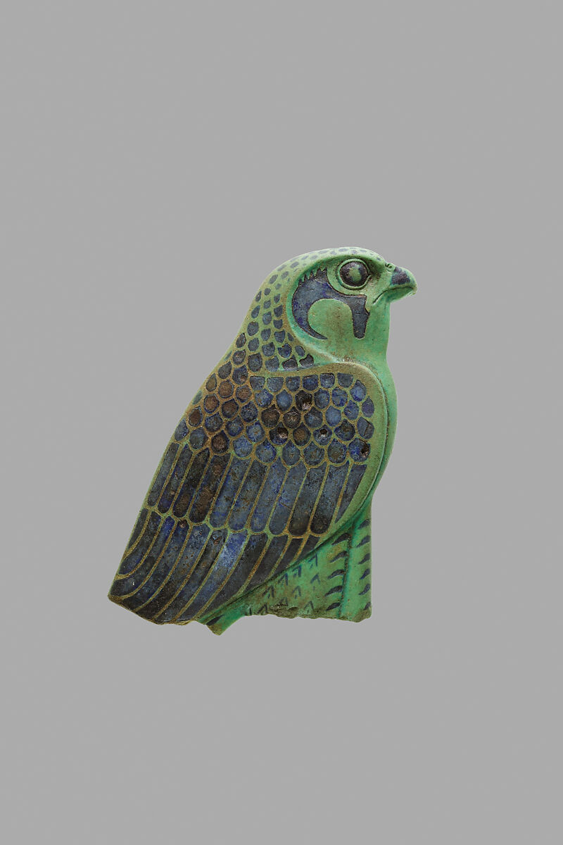 Falcon inlay, Faience, Paste 