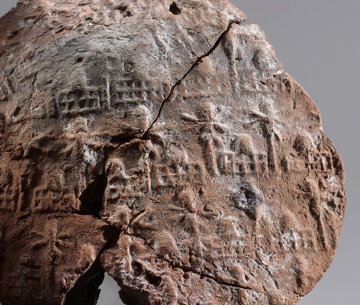 Jar sealing impressed with name of Queen Neithhotep, Clay (fired)