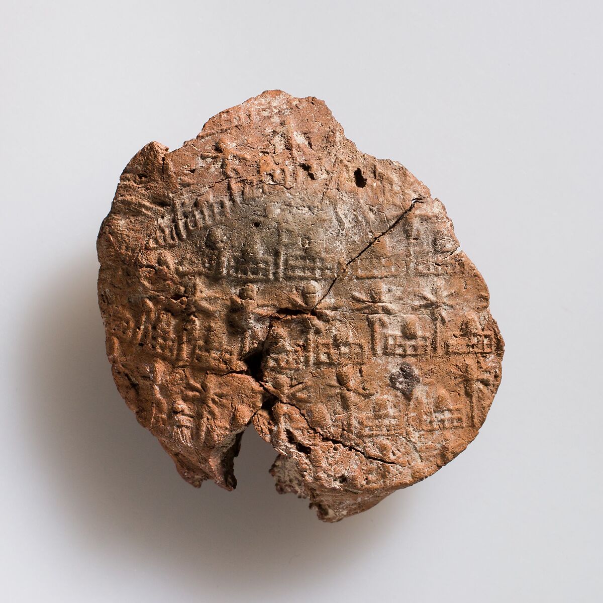 Jar sealing impressed with name of Queen Neithhotep, Clay (fired)