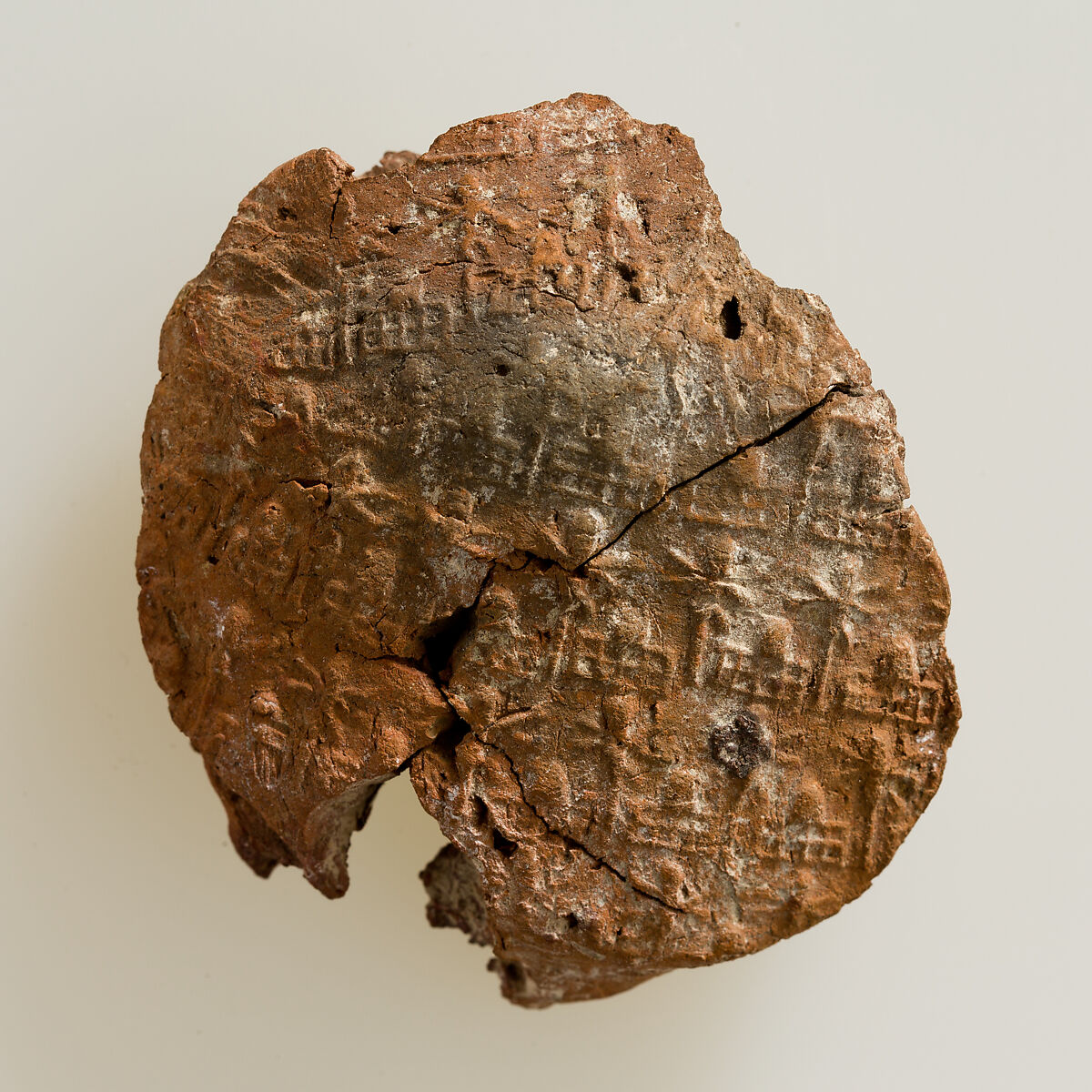 Jar sealing impressed with name of Queen Neithhotep - Early