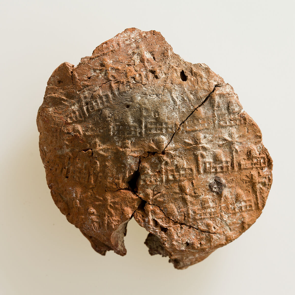 Jar sealing impressed with name of Queen Neithhotep, Clay (fired)