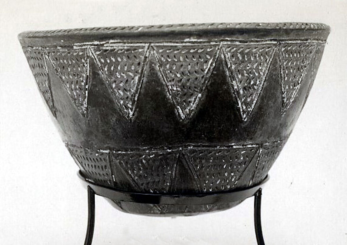 Black Incised Ware Bowl, Pottery