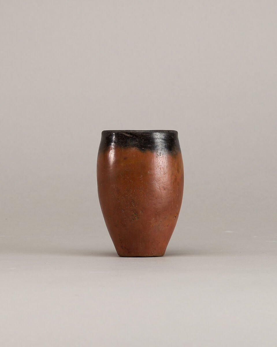Black-topped Red Ware Jar, Pottery