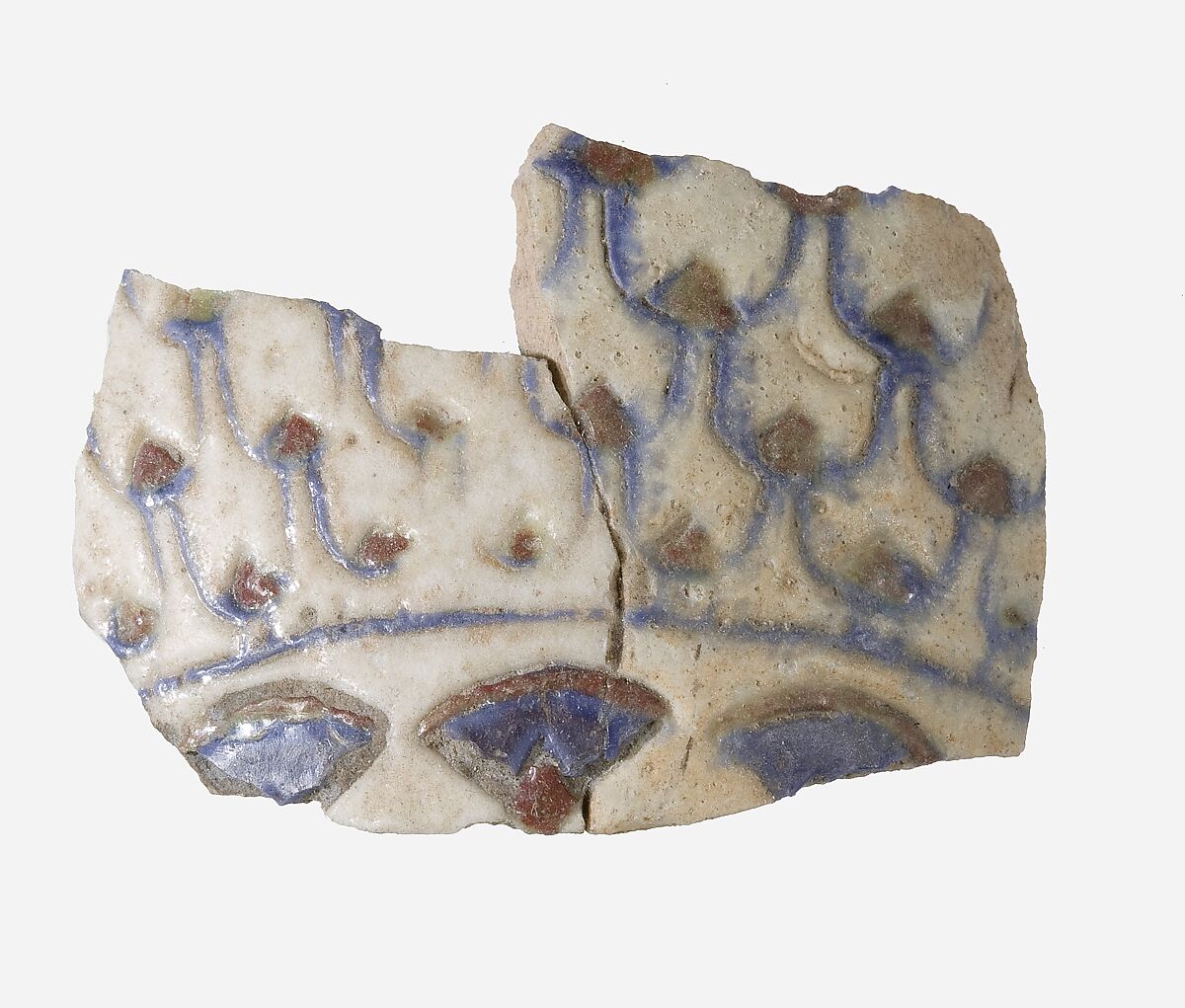 Fragment of a Vase, Faience 
