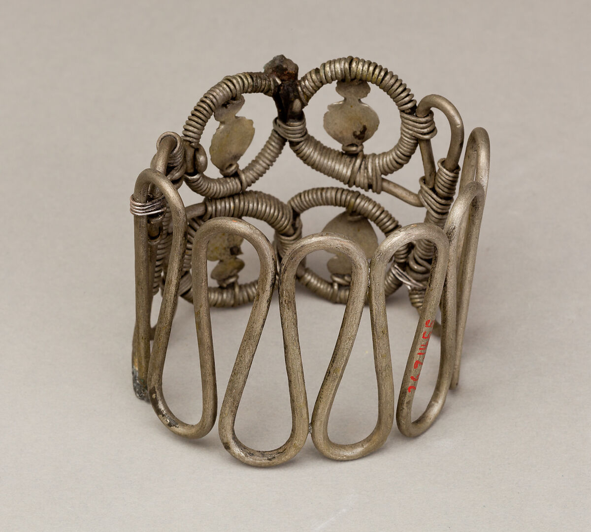 Bracelet or armlet with uraei, Silver