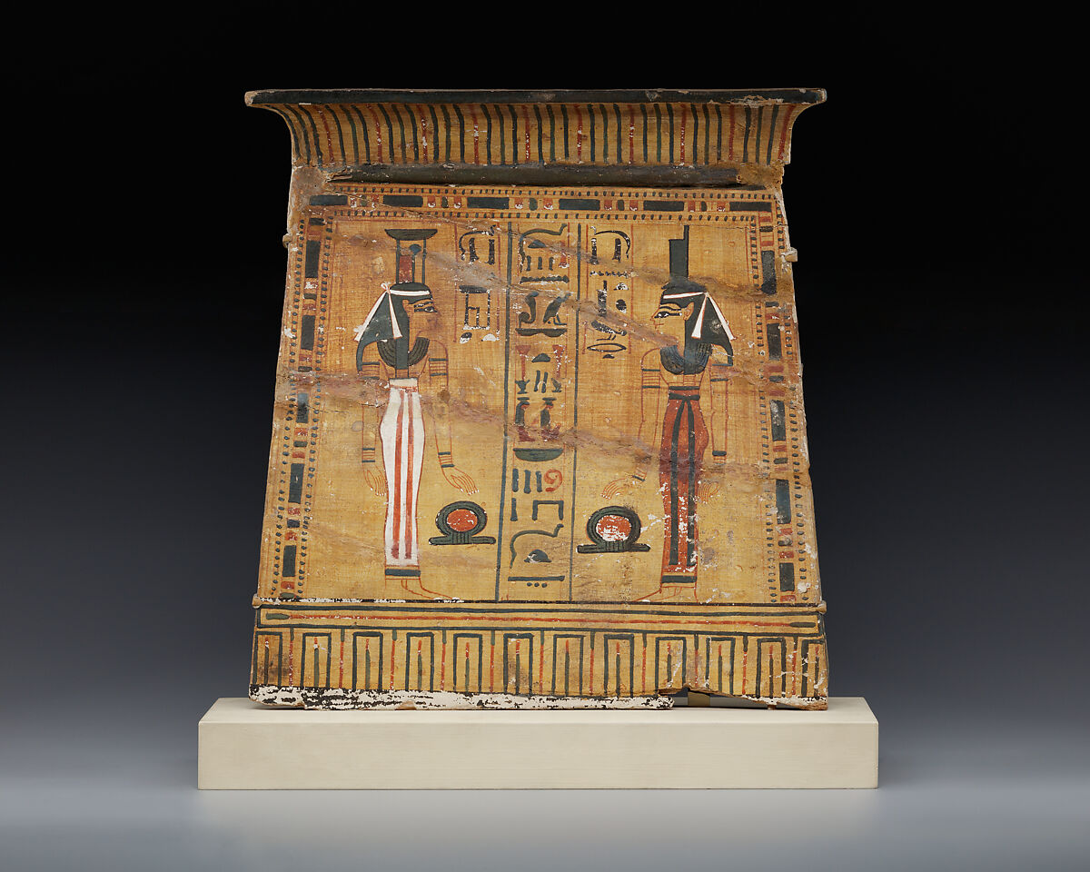 Stela in the Shape of a Pylon, Wood, paint 