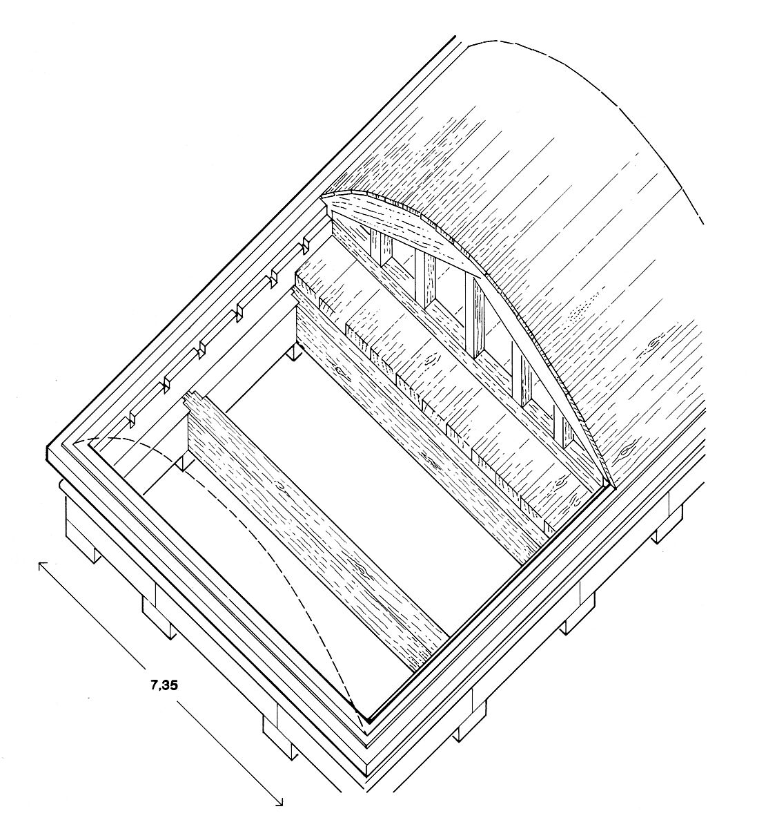 Composite Papyrus Capital, Sandstone, paint