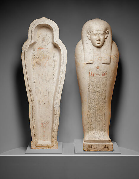 Stone Coffin of Payuhor, Indurated limestone, pigment 