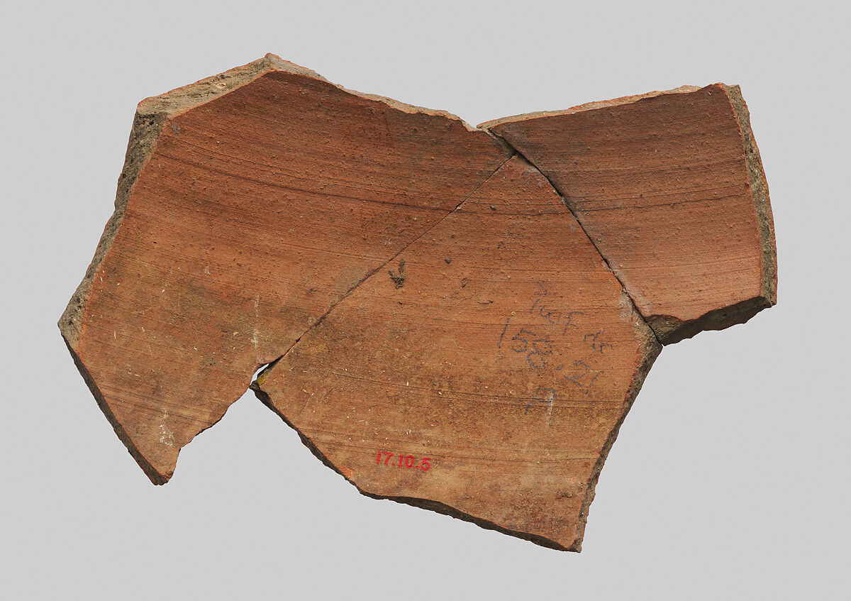 Meat Jar Label, Pottery, pigment