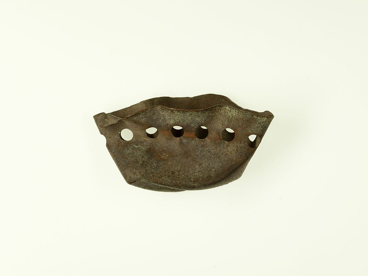 Flattened cup fragment, Bronze