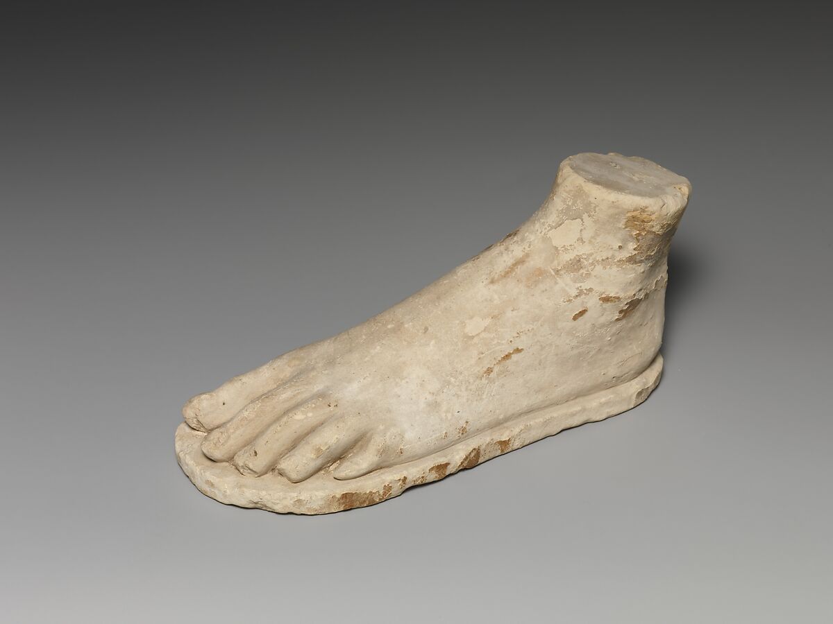 Left foot, Limestone 