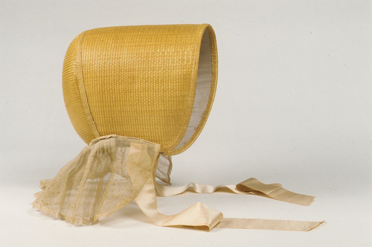 Bonnet, United Society of Believers in Christ’s Second Appearing (“Shakers”) (American, active ca. 1750–present), Palm leaf, American, Shaker 