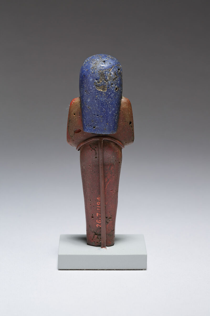 Funerary figure of Imseti, Glass, precious metal