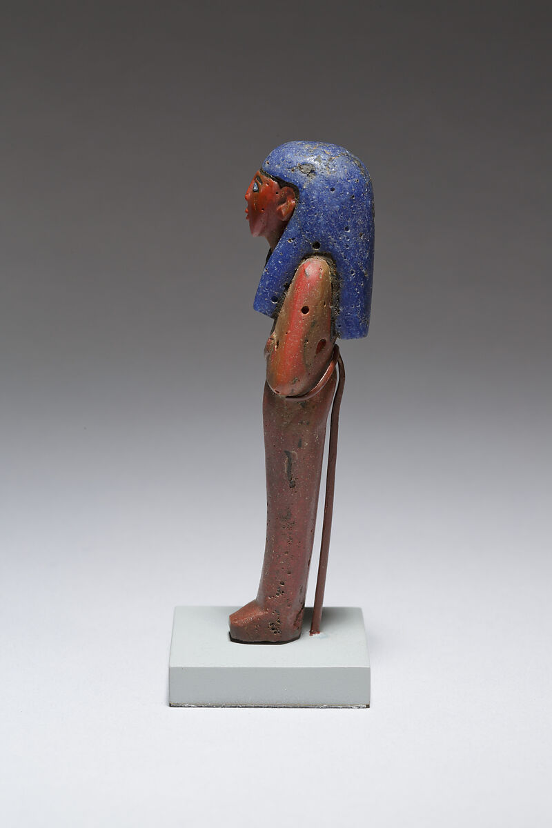 Funerary figure of Imseti, Glass, precious metal