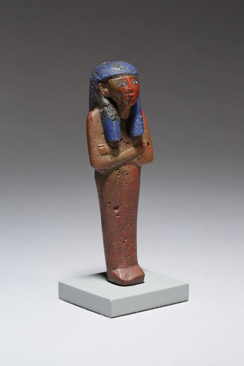 Funerary figure of Imseti, Glass, precious metal