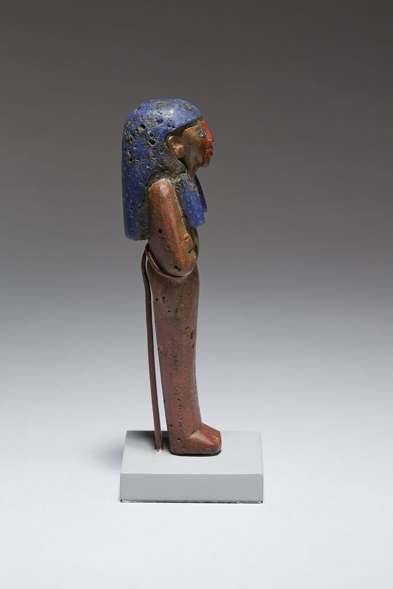 Funerary figure of Imseti, Glass, precious metal