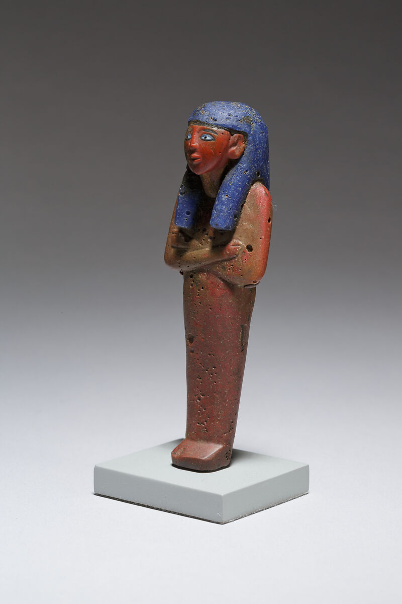 Funerary figure of Imseti, Glass, precious metal