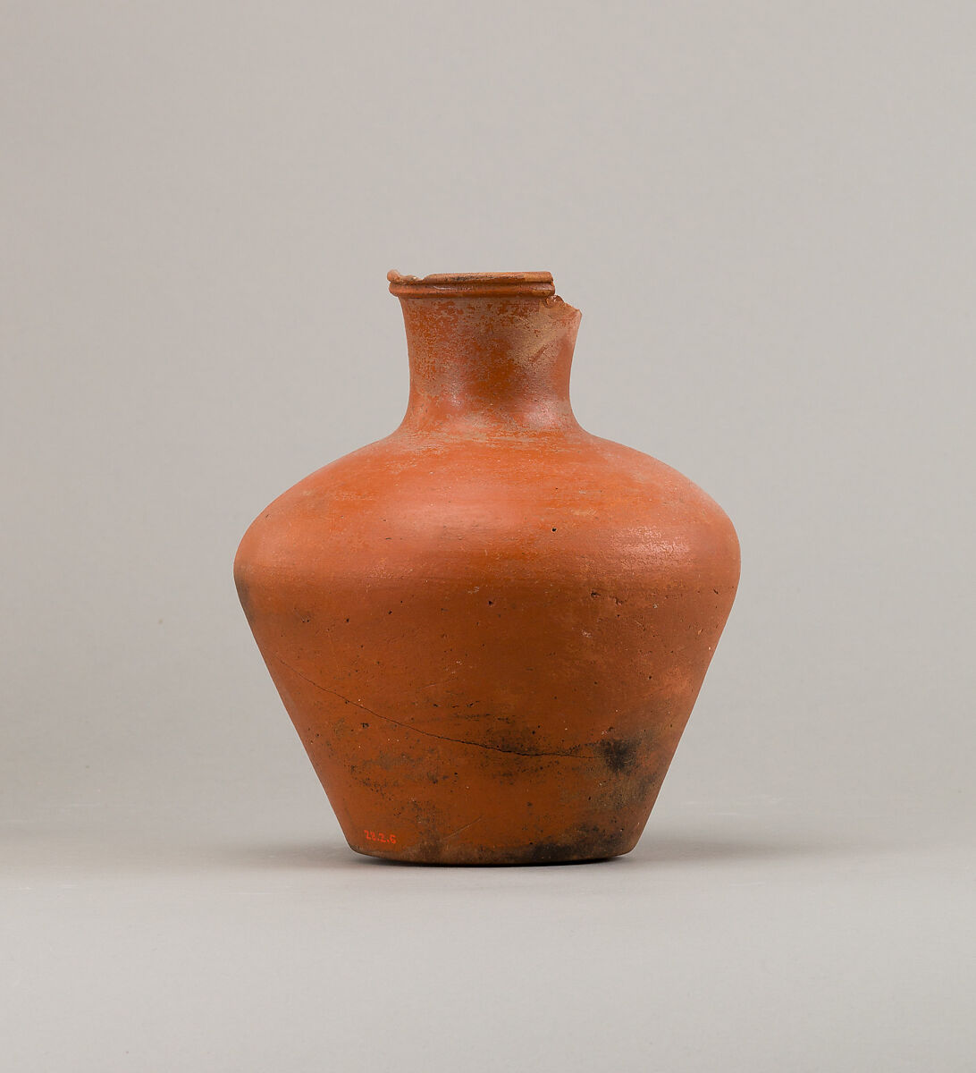 Jar with flat base, Pottery