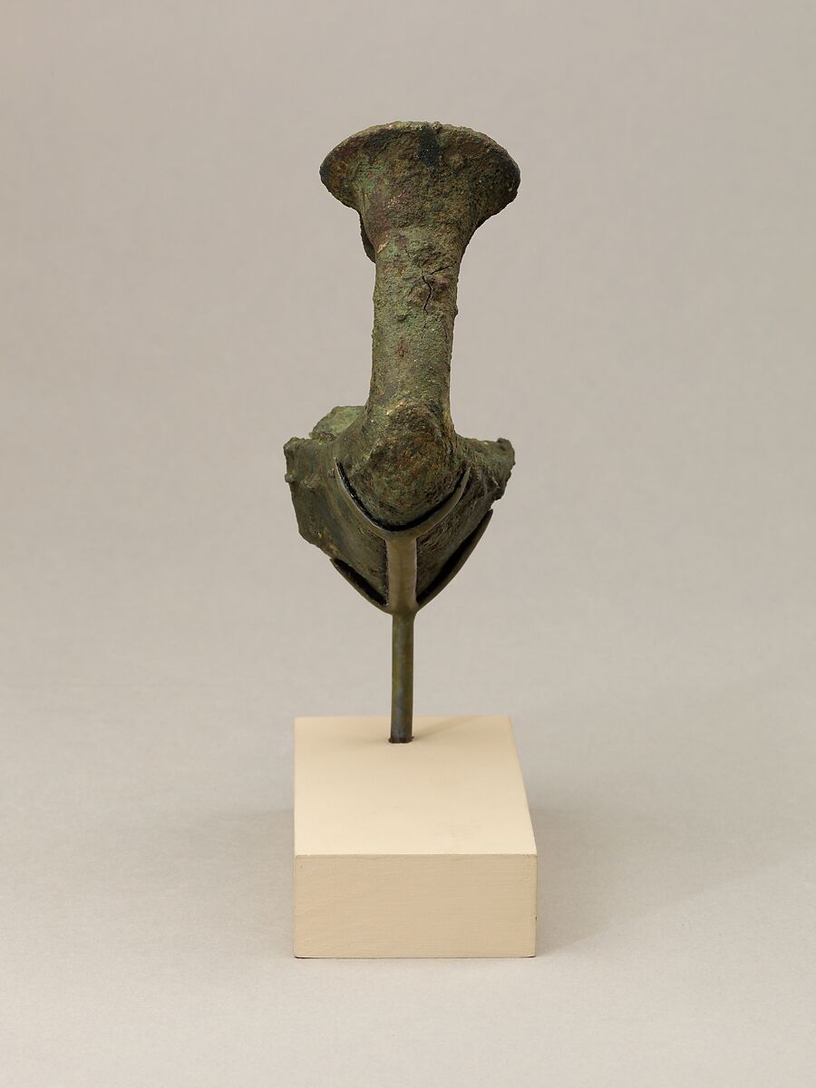 Stern of a barque from a standard, Cupreous metal