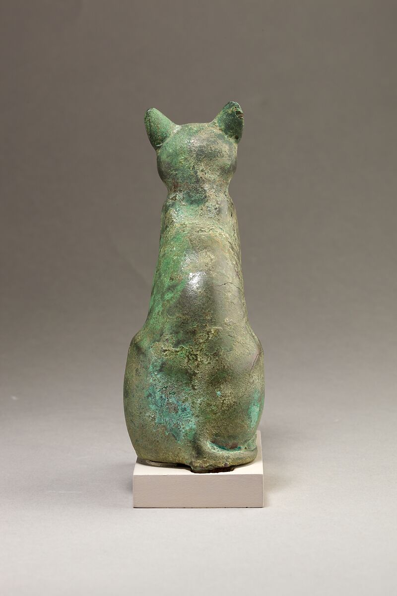 Cat Statuette, Cupreous metal