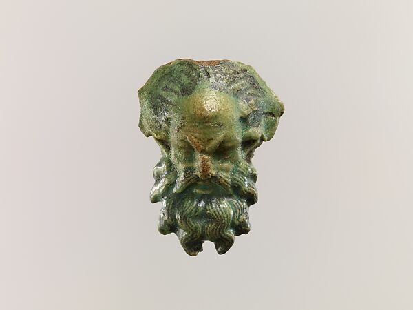 Head of a satyr for attachment to a jug