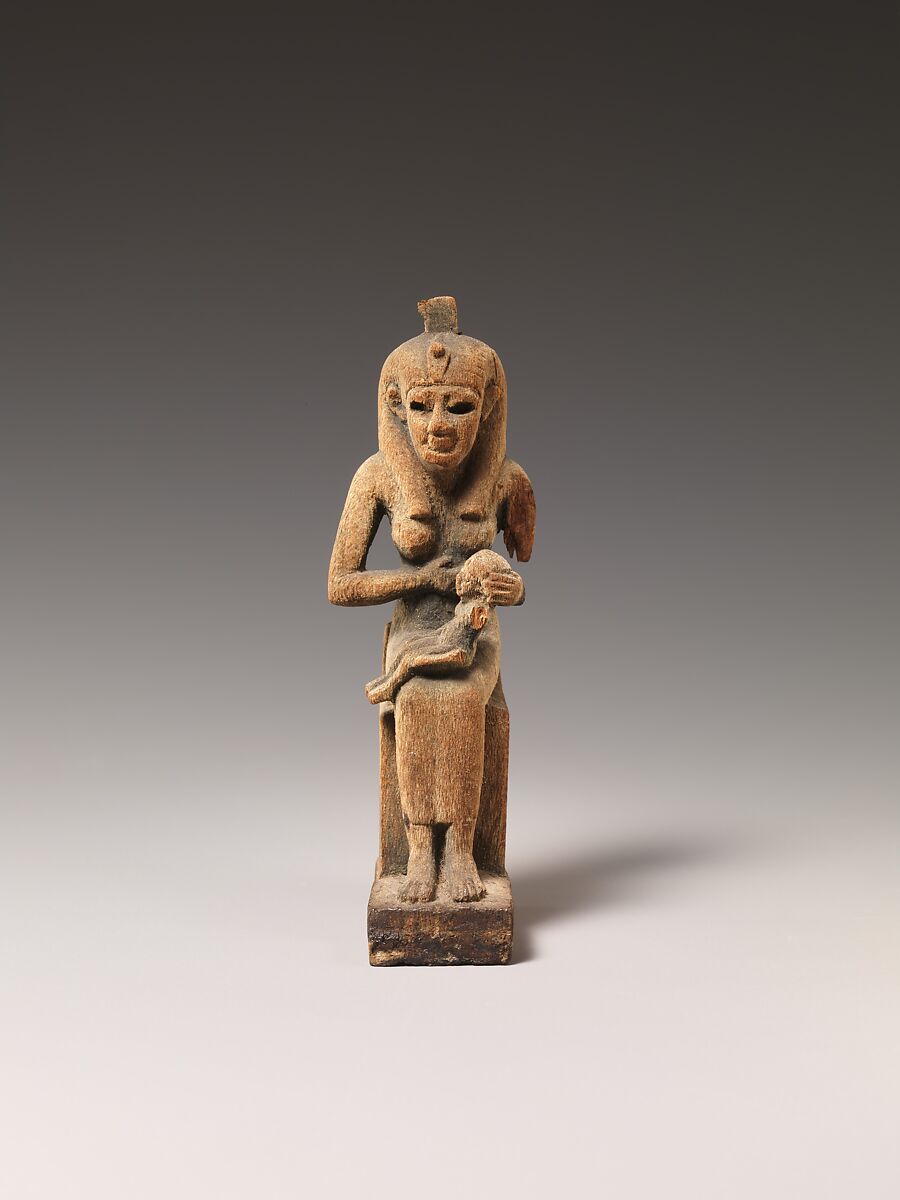 Isis and Horus, Wood 