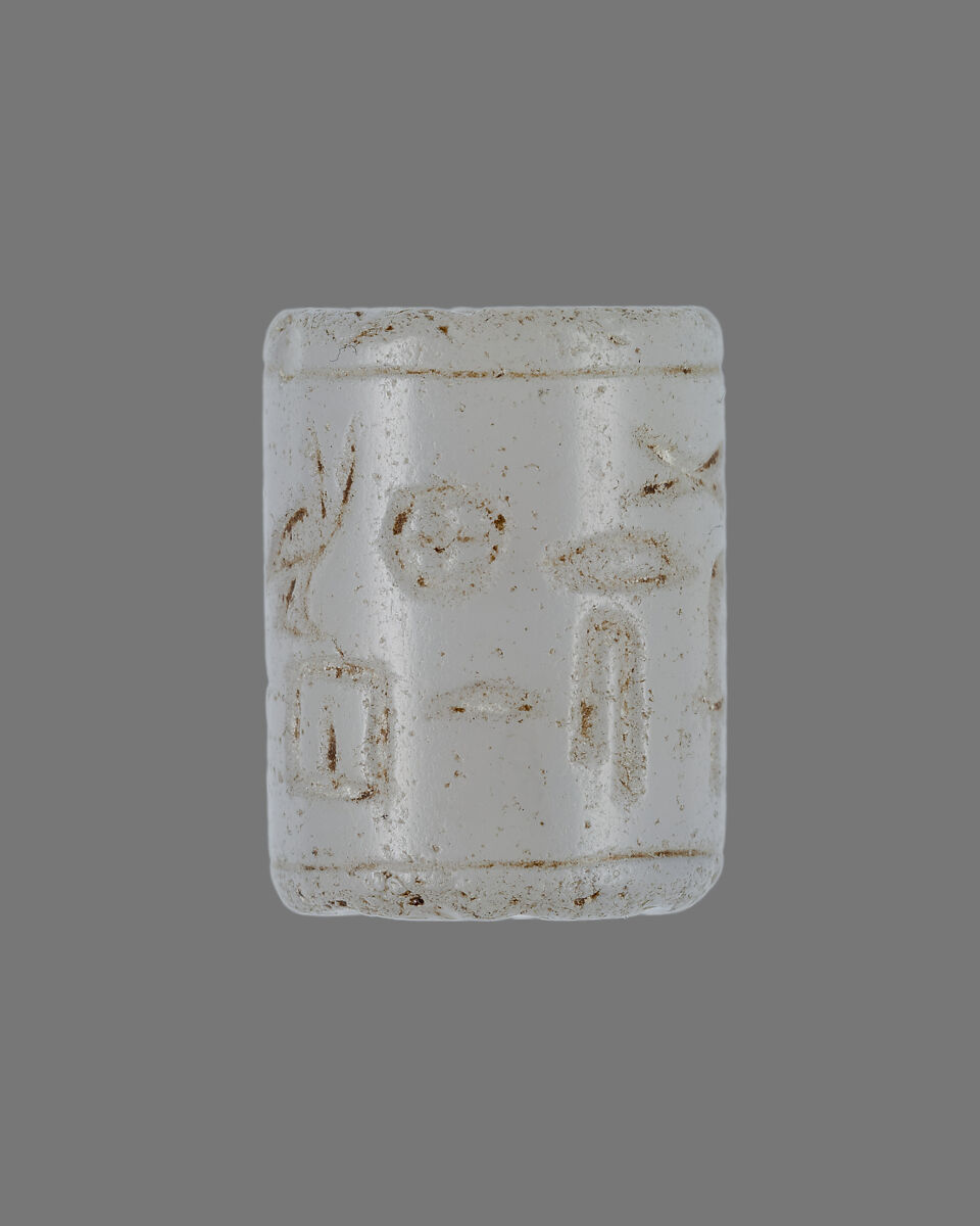 Cylinder seal, chalcedony 