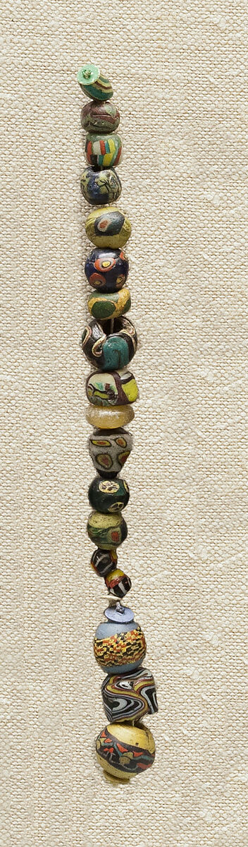 String of 3 Beads, Glass 