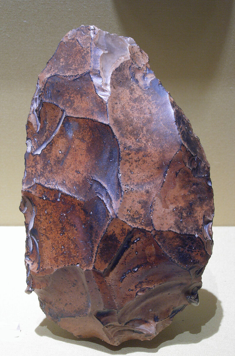 Biface, commonly referred to as a hand ax, Flint 