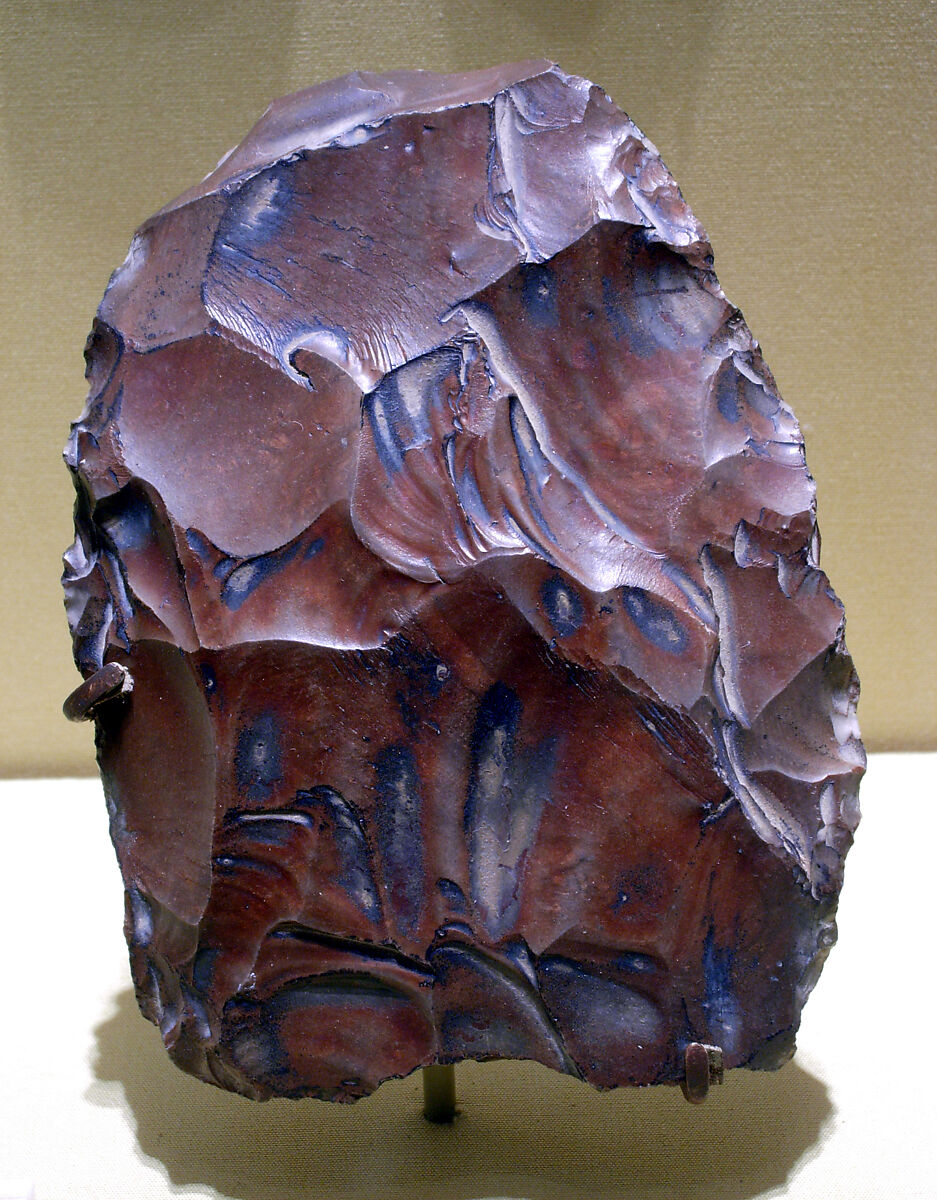 Biface, commonly referred to as a hand ax, Flint