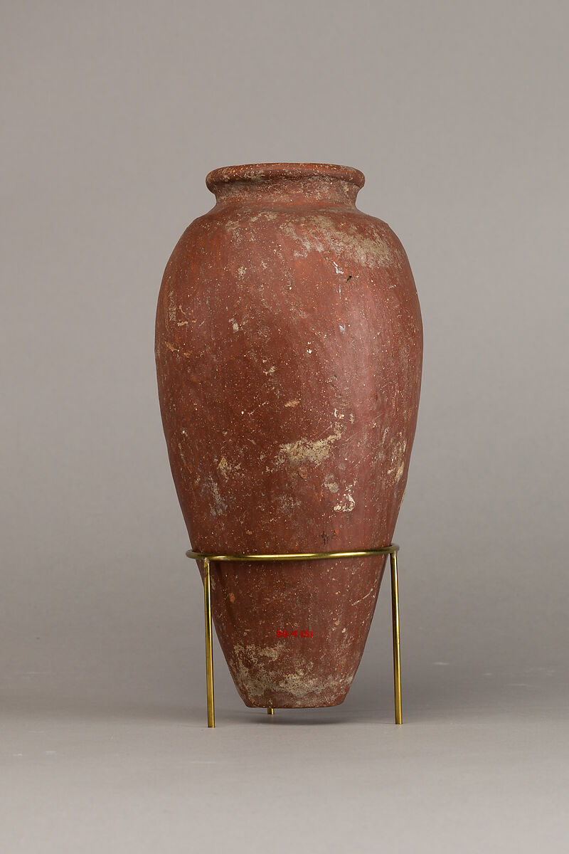 Large red polished ware jar, Pottery 