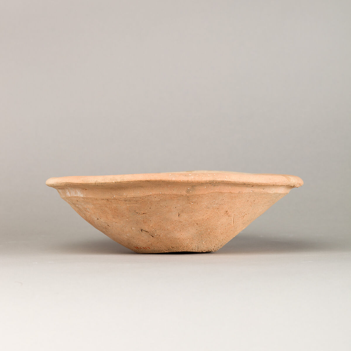Bowl with flattened rim, Pottery 