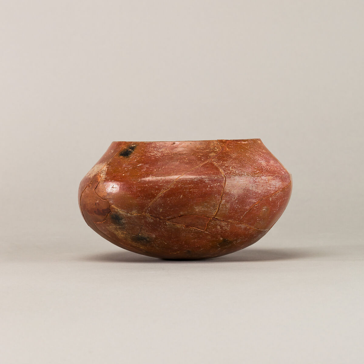 Red polished ware bowl, Pottery 