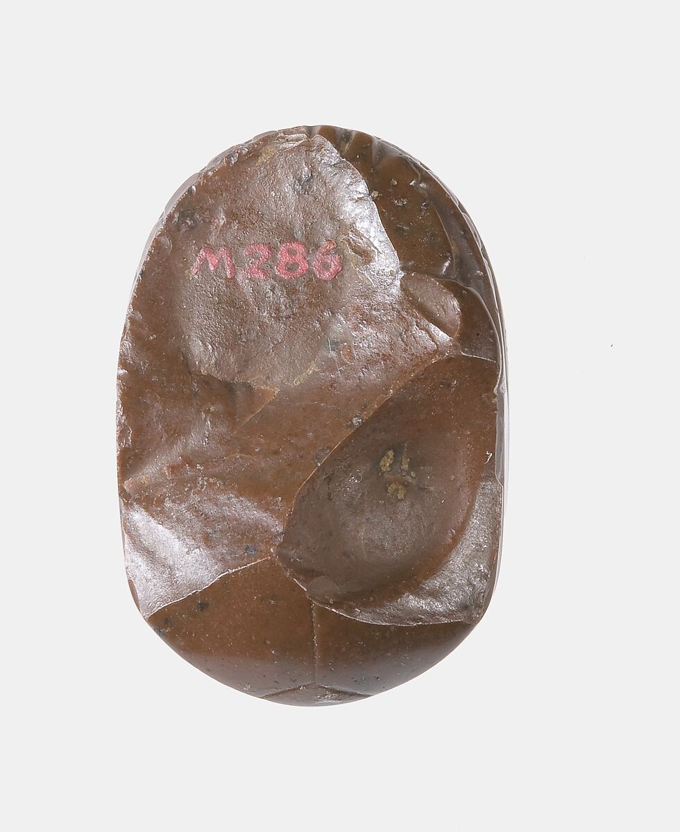 Scarab Inscribed for Nebrasahwy, the magistrate of a district, Brown jasper