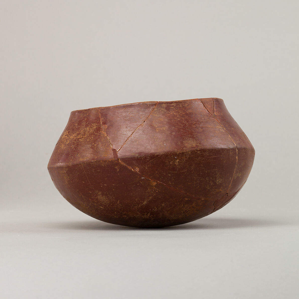 Red polished ware bowl, Pottery
