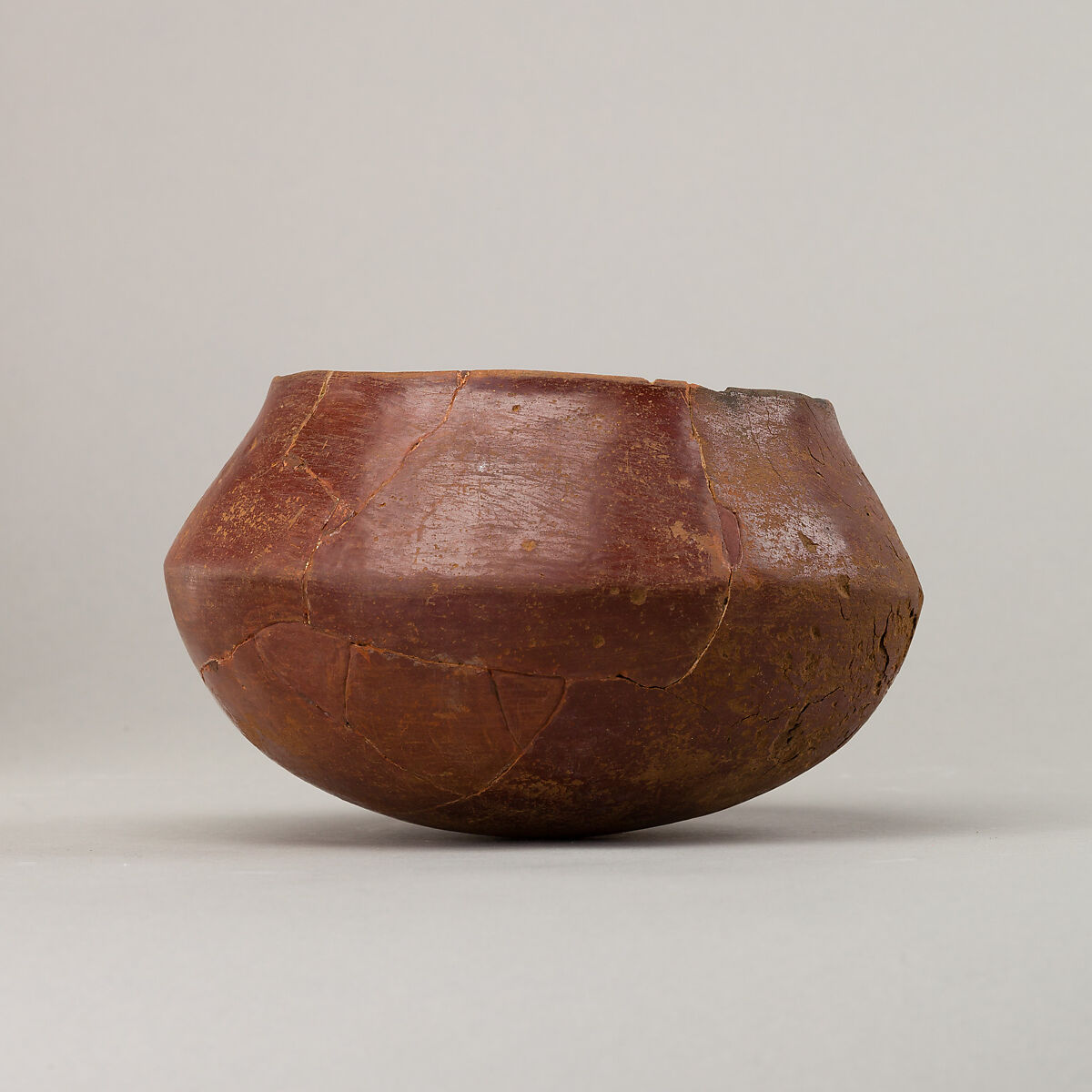 Red polished ware bowl, Pottery 